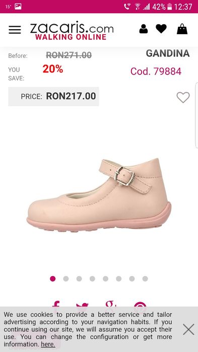 Balerini pantofi fetita Chicco