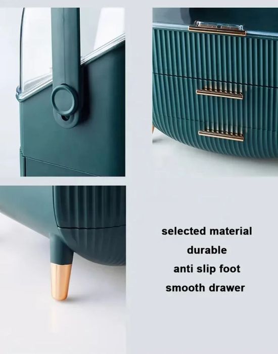 Косметический органайзер с тремя уровнями хранения