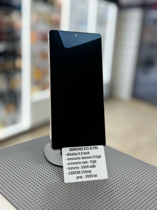 Samsung s25 ultra 512gb  ca nou cu doar 22 cicluri de incarcare