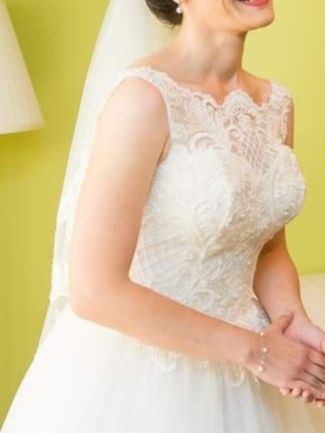 Rochie mireasa Ivory A line printesa