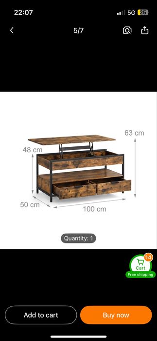 Masa cafea living- Nou