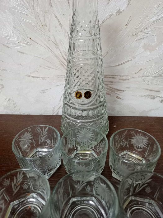 Хрустальные наборы. Графин+стопки