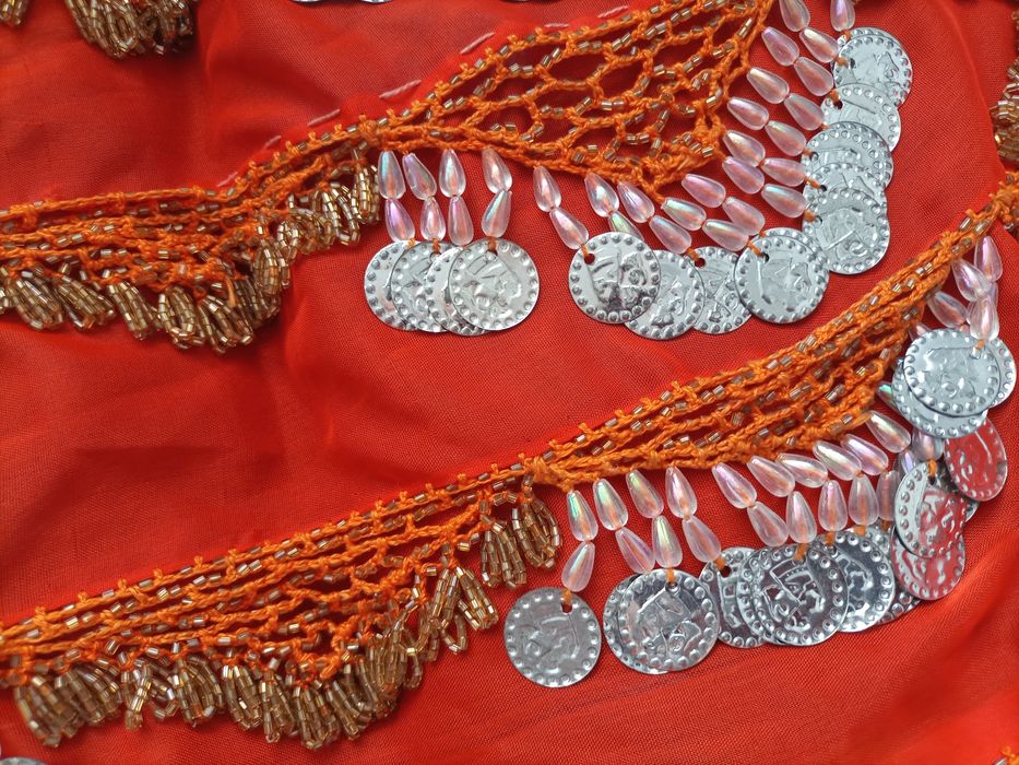 Автентичен арабски шал за Бели денс (ръчно изработен)