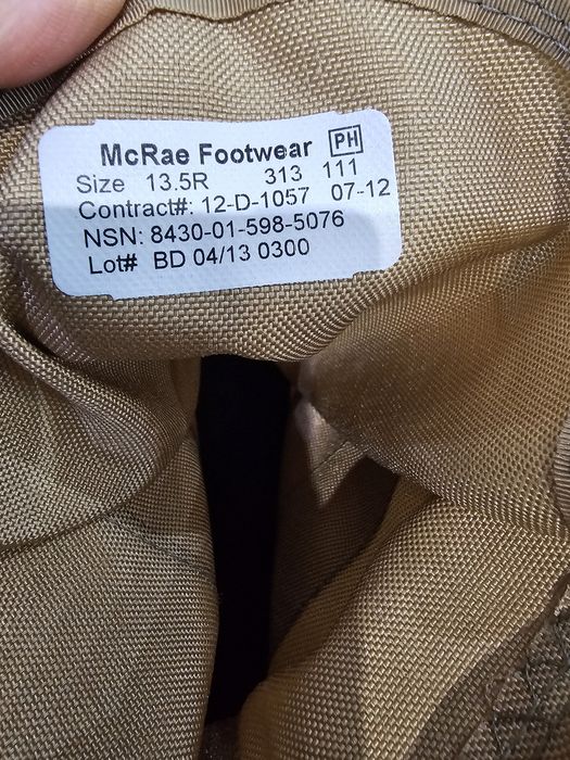 Bocanci militari McRae nr 47, dimensiune talpic 32 cm.