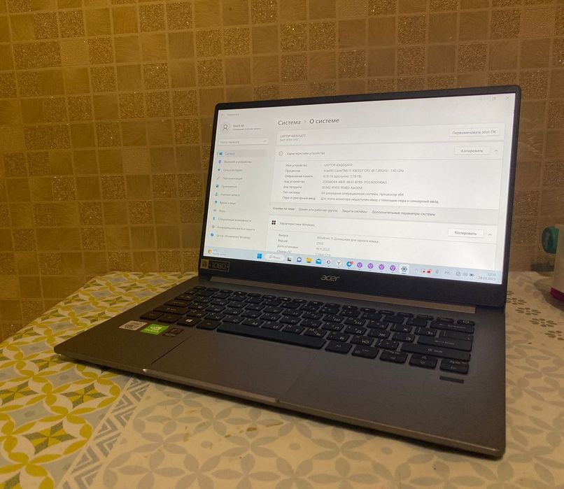 Ноутбук Aser swift 3