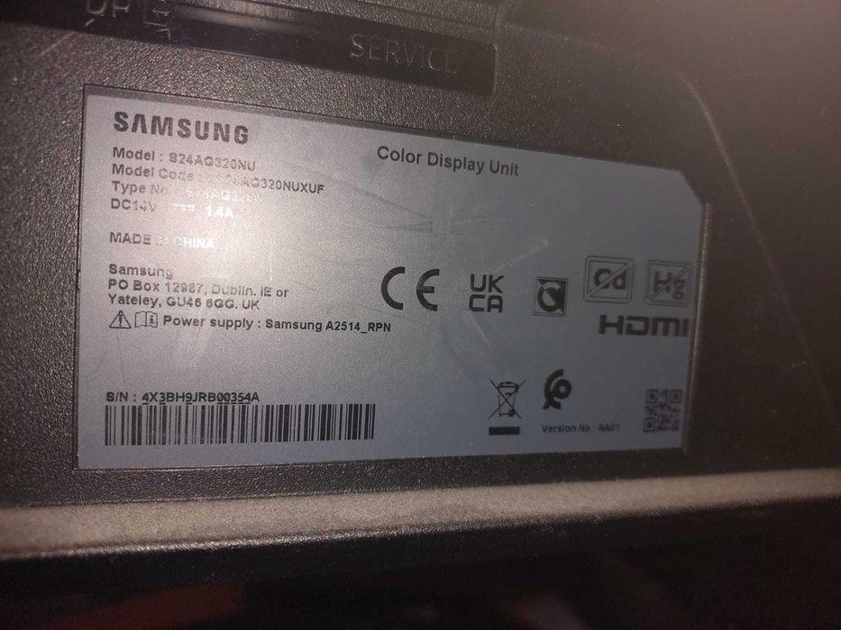 Монитор Samsung Odyssey G3 S24AG320NU 144Hz *КАТО НОВ*