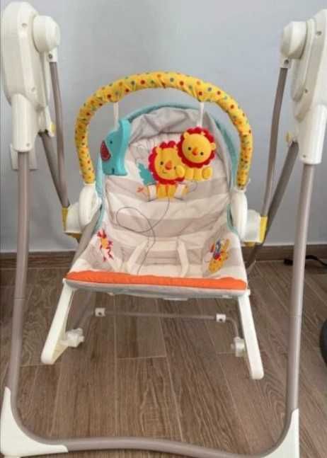 Бебешка музикална люлка шезлонг 3 в 1 Fisher Price