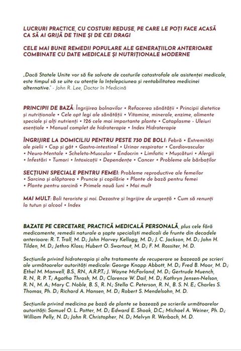 Enciclopedia Remediilor Naturiste, vol 1 - O SUPERCARTE PENTRU TINE!