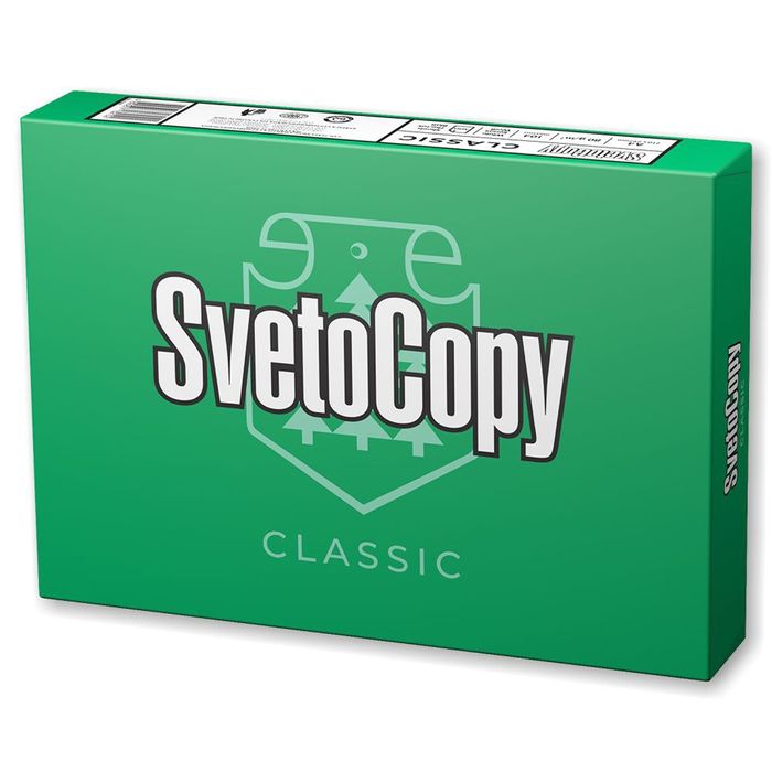 Бумага А4, в пачке 500 листов, в коробке 5 пачек