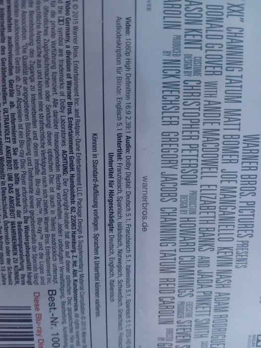 Film Magic Mike xxl, blu ray