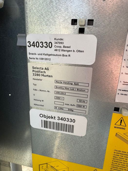 Вендинг машина/автомат Necta