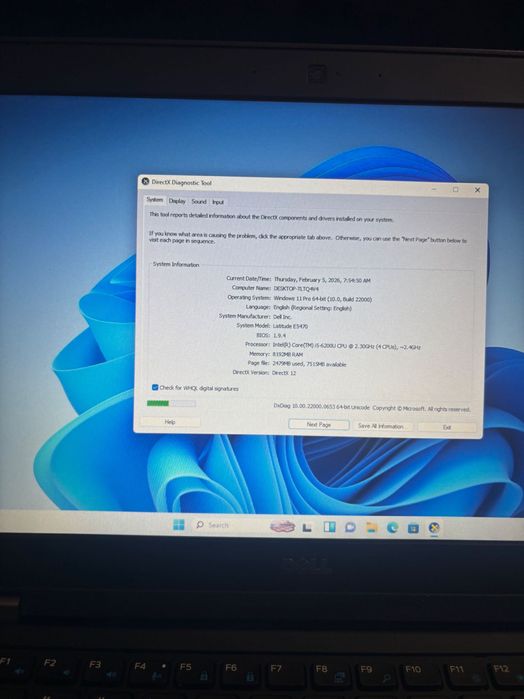 Dell Latitude E5470 i5 Gen 6
