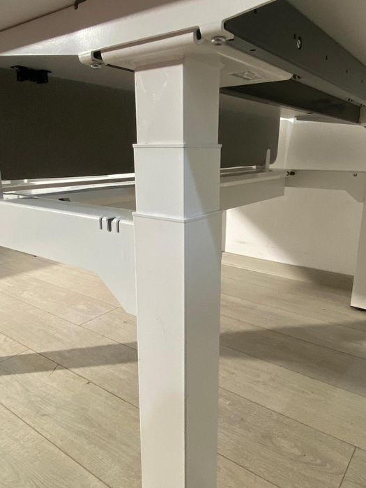 6 Buc. Birou Dublu, Cadru Metalic; Masă de Lucru 2 Blaturi