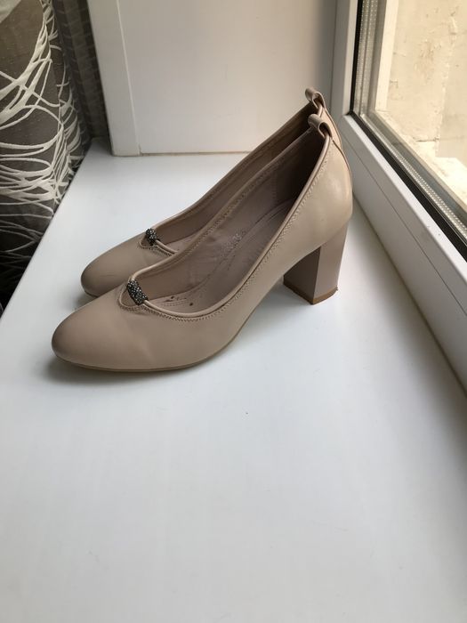 Туфли бежевые, турецкие, размер 35