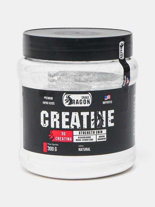 Creatine от Snake Dragon 300 грамм 100 порций 3 грамм креатина.