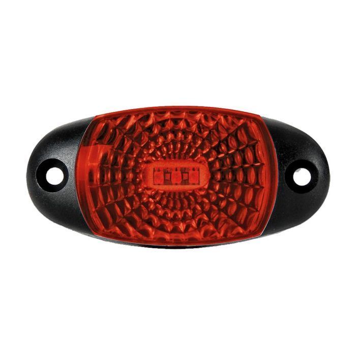 Lampa gabarit auto BestAutoVest 12/24V ovala Rosie cu led, 72x34x18mm, cu suport fixare, 1 buc