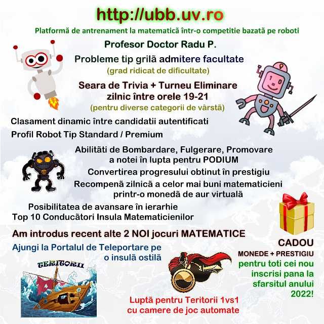 Prof.Dr. Matematică - meditații