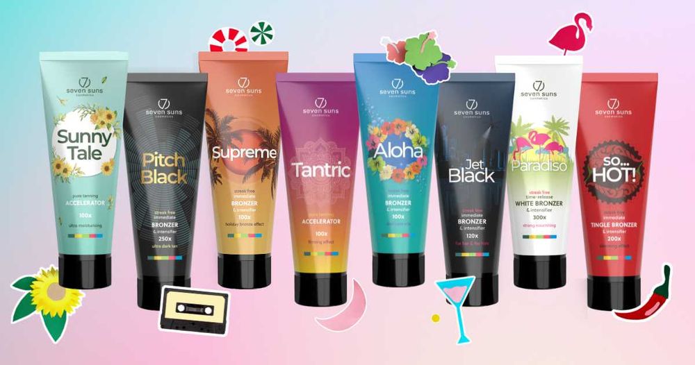Creme pentru solar 7suns pentru saloane și private. Preț redus