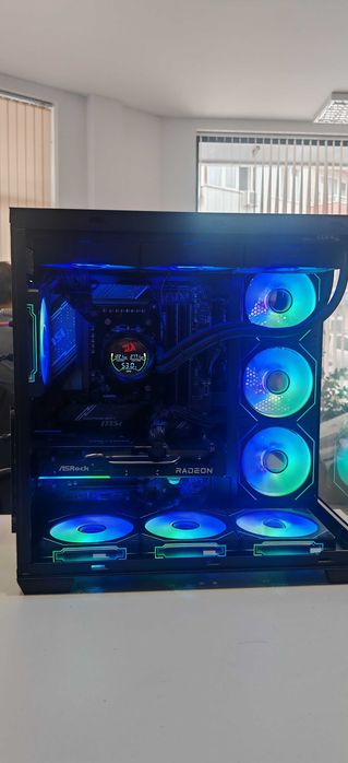 Мощен Геймърски Компютър Ryzen 5 7500X3D/32Gb DDR5/1TB SSD Corsair/RX 9060XT/WIFI & BT/Гаранция