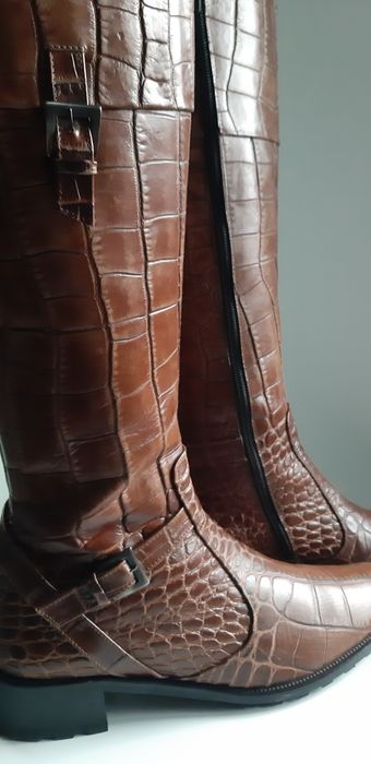 Cizme damă piele crocodil  (7 1/2)