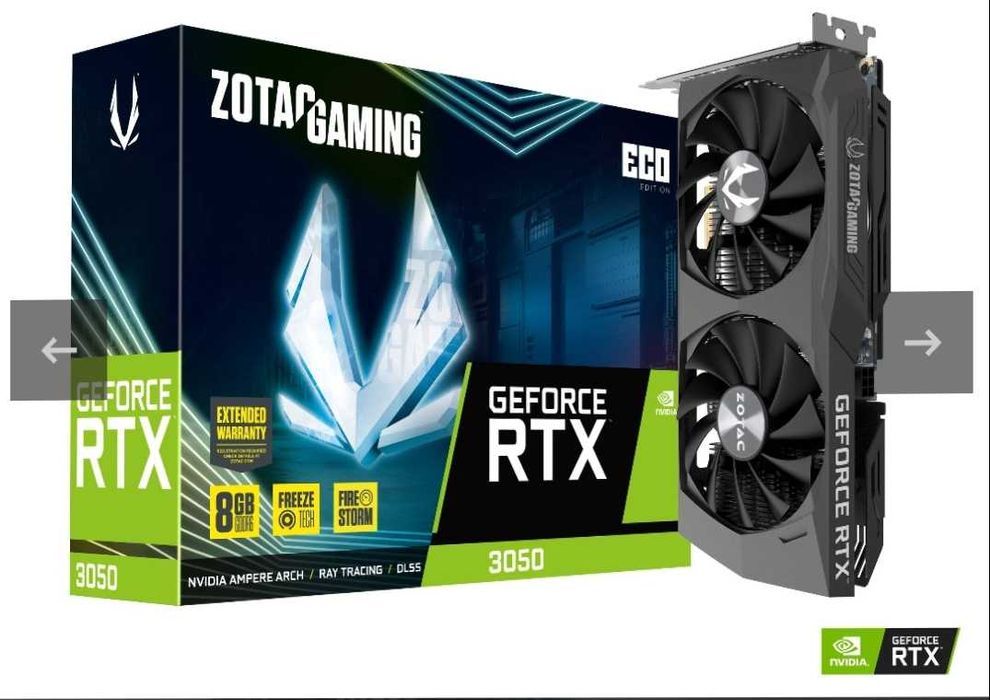 Видеокарта RTX 3050. 8gig.