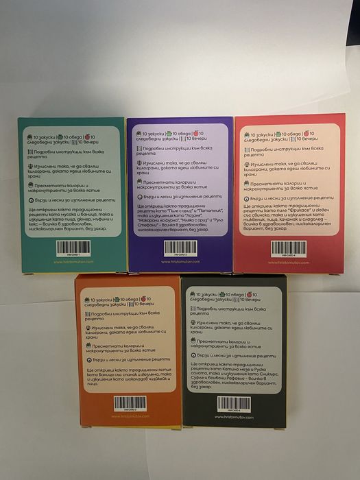 5-те части на Христо Мутов 40 карти с със здравословни рецепти