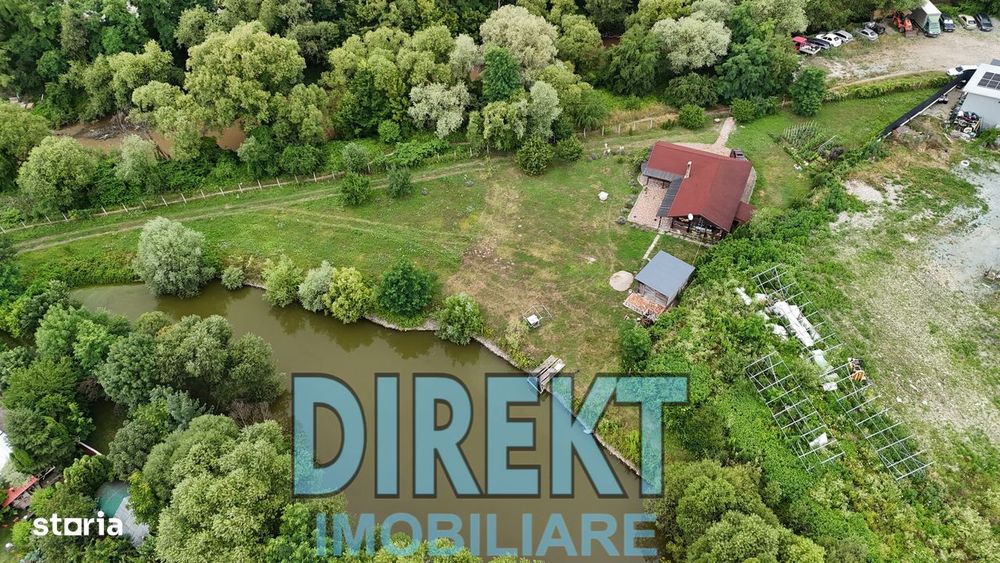 Proprietate deosebita! Teren generos+Lac+Casa de vacanta, Kaufland Sud
