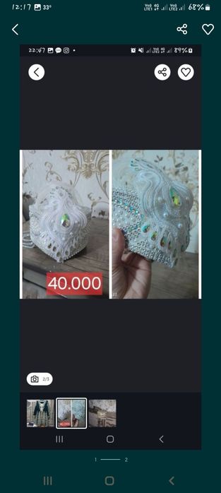 2 ta do'ppi sotladi narxi 40 ming va 80 ming ko'p kiyilmagan yangidek