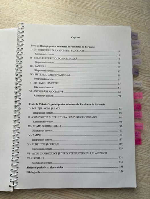 Culegere grile biologie Farma Cluj