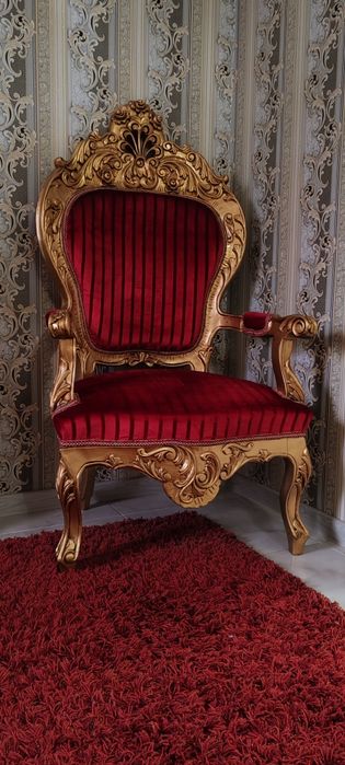 Set baroc din lemn masiv,sculptat manual