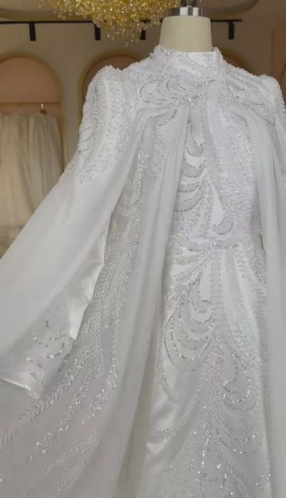 Muslimalar uchun ajoyib toʻy libosi razmeri  m-l