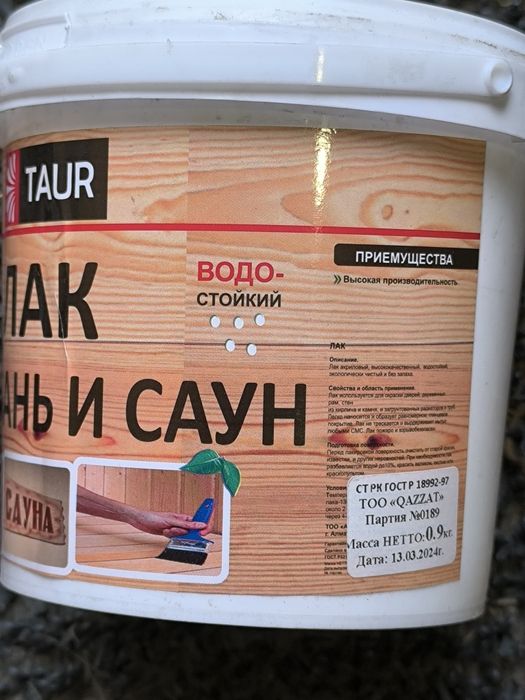 Лак для бани краска