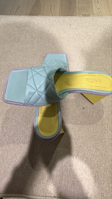 Papuci eleganti,turcoaz!Mar.39-40!