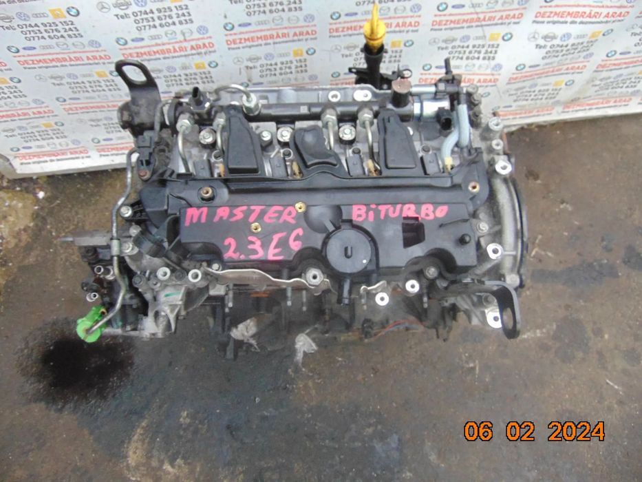 Motor renault Master 2.3 biturbo cod m9tf716 opel movano nissan nv400