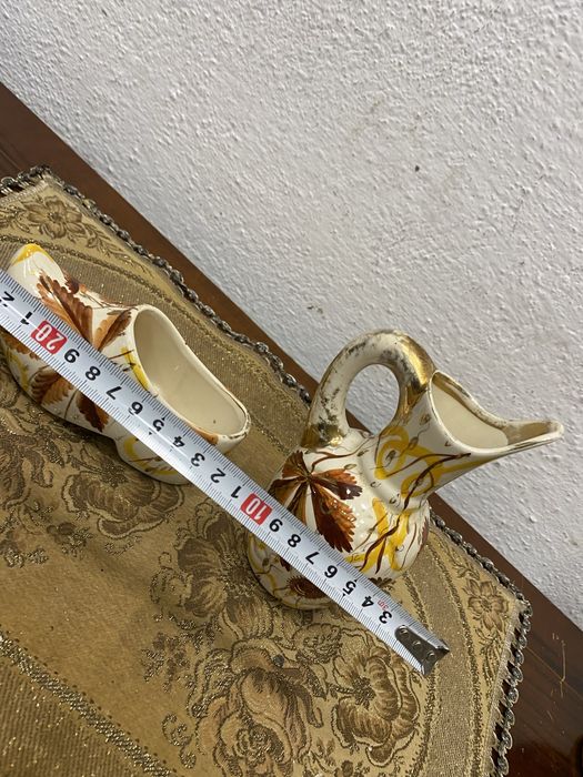 Белгийски порцеланови съдове каничка и обувка