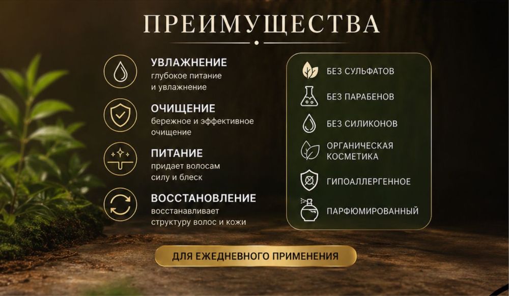 шампунь (увлажняющий)