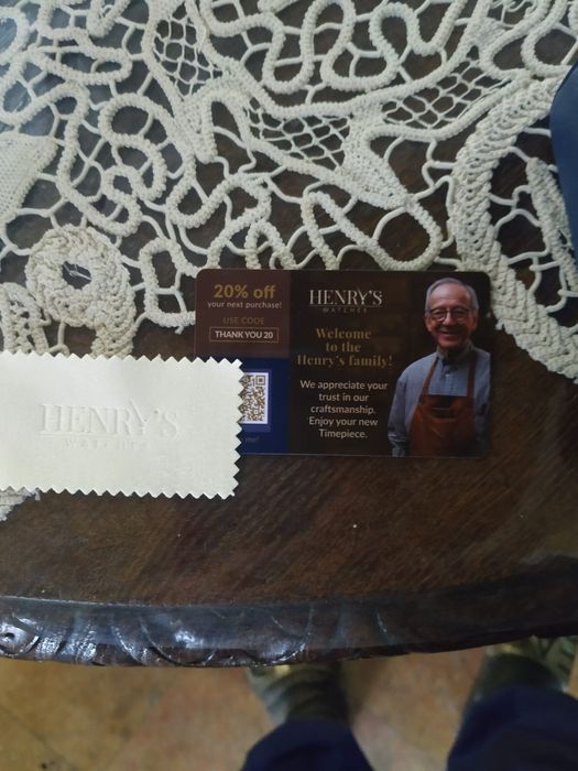 Ceas barbatesc nou  Henry's Watch