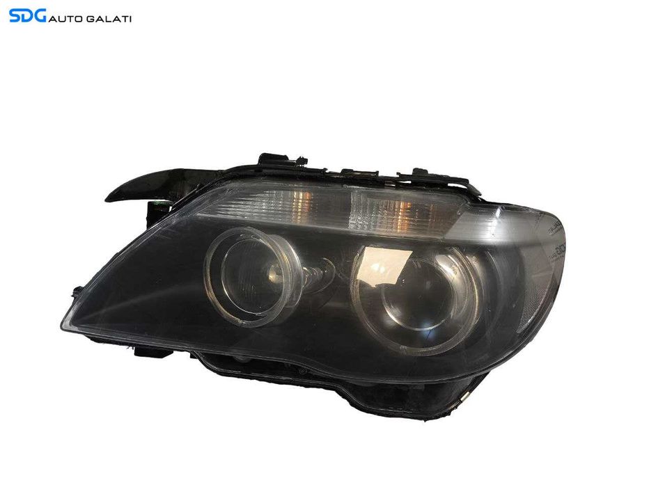 Far Stanga cu Lupa Xenon si Droser Complet EUROPA BMW Seria 7 E65 E66 Facelift FL 2005 - 2008 Cod 6937241 (Ureche Reparata) [LS0337]