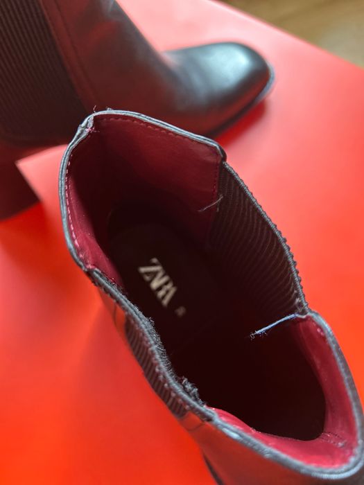 Дамски боти Зара естествена кожа