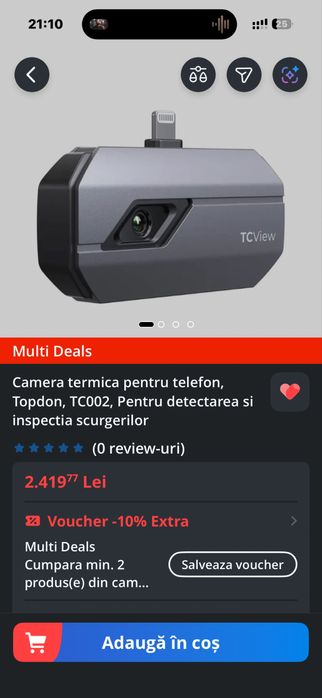 Camera termica TopDon pt Iphone