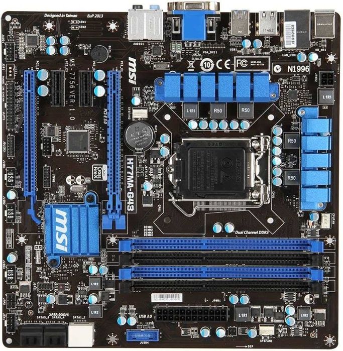 Дъно Дънна платка MSI H77MA-G43 LGA 1155 DDR3