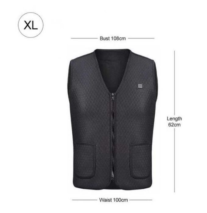 Унисекс термичен електрически елек с USB отопление