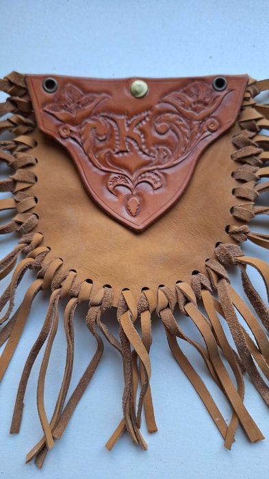 Кожен етно несесер РЪЧНО ИЗРАБОТЕН с ресни – УНИКАТ