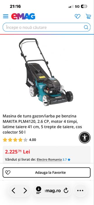 Mașină de tuns gazon/iarbă
