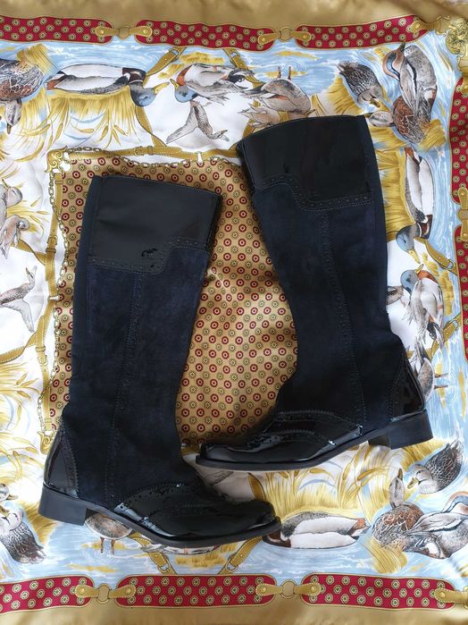 Cizme lungi piele naturala lac Girotti Musette Zara Massimo Dutti