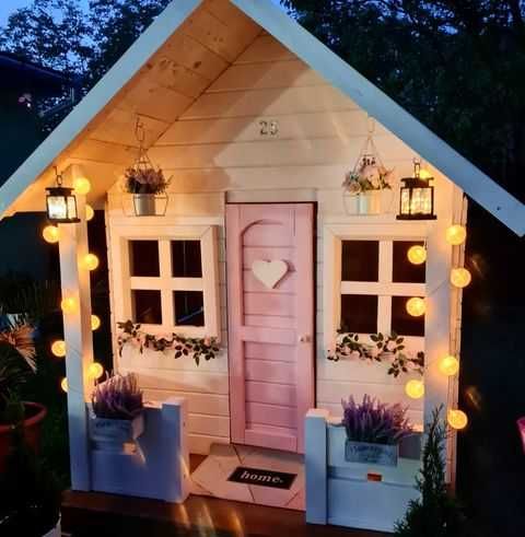 Casuta din lemn pentru copii, Loc de joaca.