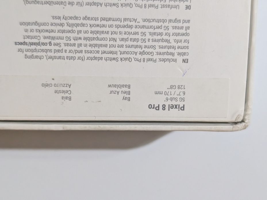 Google Pixel 8 pro 12/128