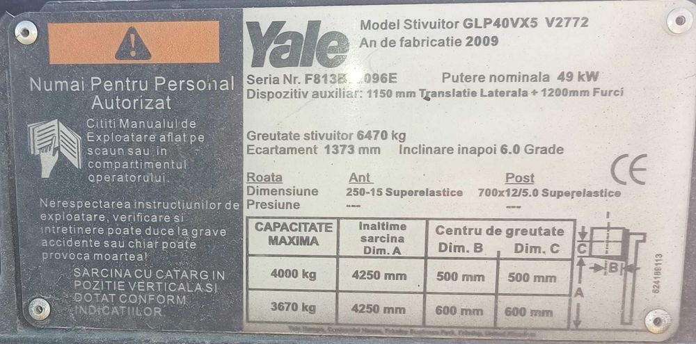 Motostivuitoare Cat si Yale