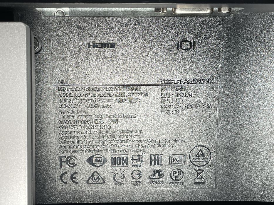 Monitor Gaming DELL SE2717H LED IPS 27”