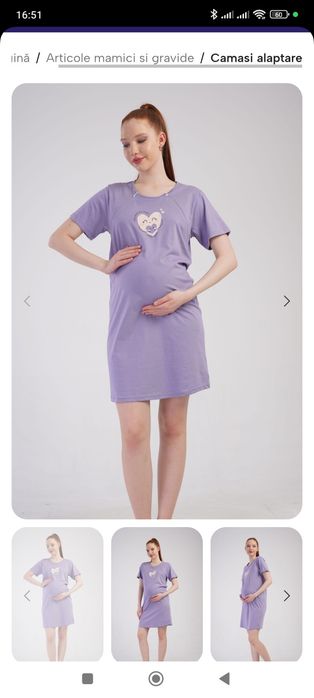 Vand camasi  alaptat gravide Vienetta